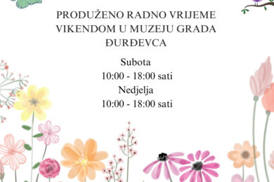 Produženo radno vrijeme vikendom u Muzeju grada Đurđevca