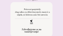MUZEJ GRADA ĐURĐEVCA – OBAVIJEST